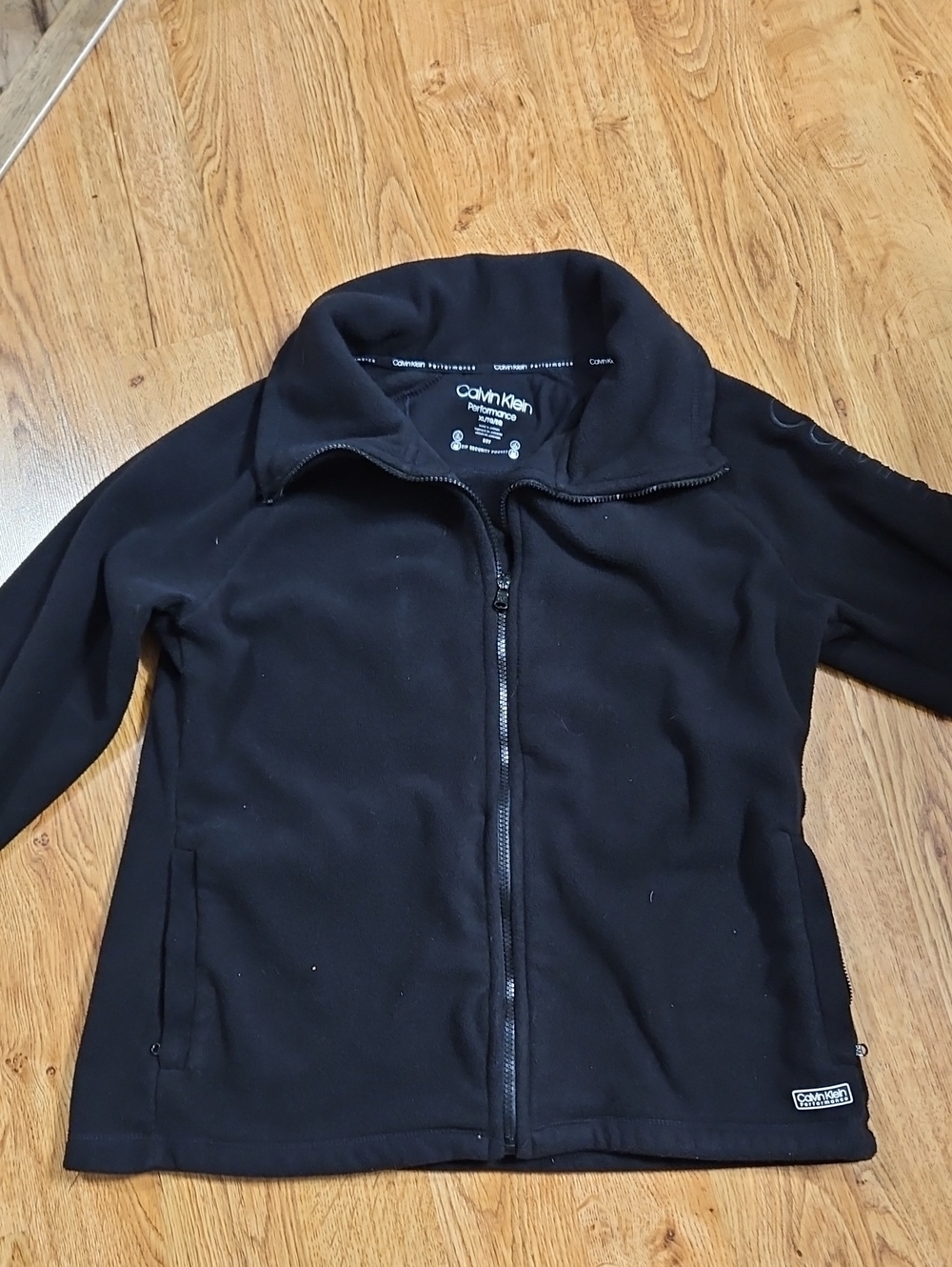 Calvin Klein Black Full-Zip Performance Bomber Jacket